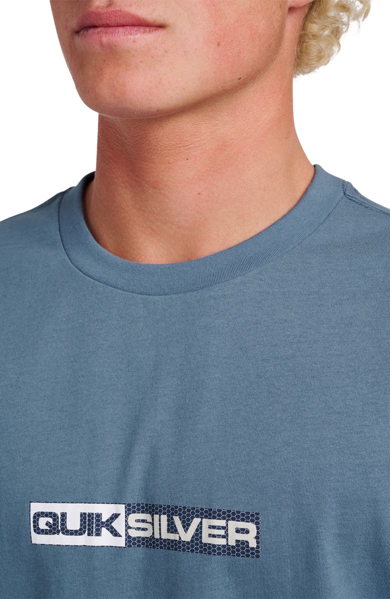 Quiksilver Saturn Tech Graphic T-Shirt, Alternate, color, China Blue
