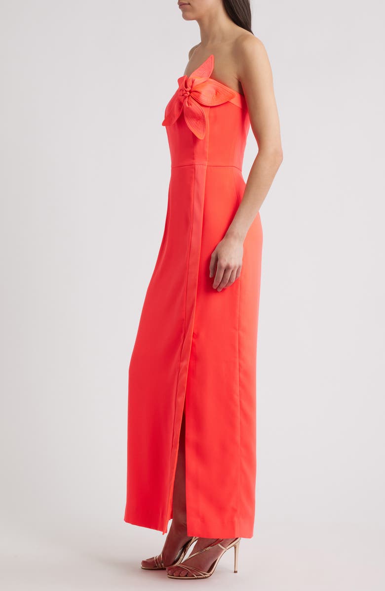 Lilly Pulitzer<sup>®</sup> Anasophia Rosette Strapless Maxi Dress, Alternate, color, Cane Coral