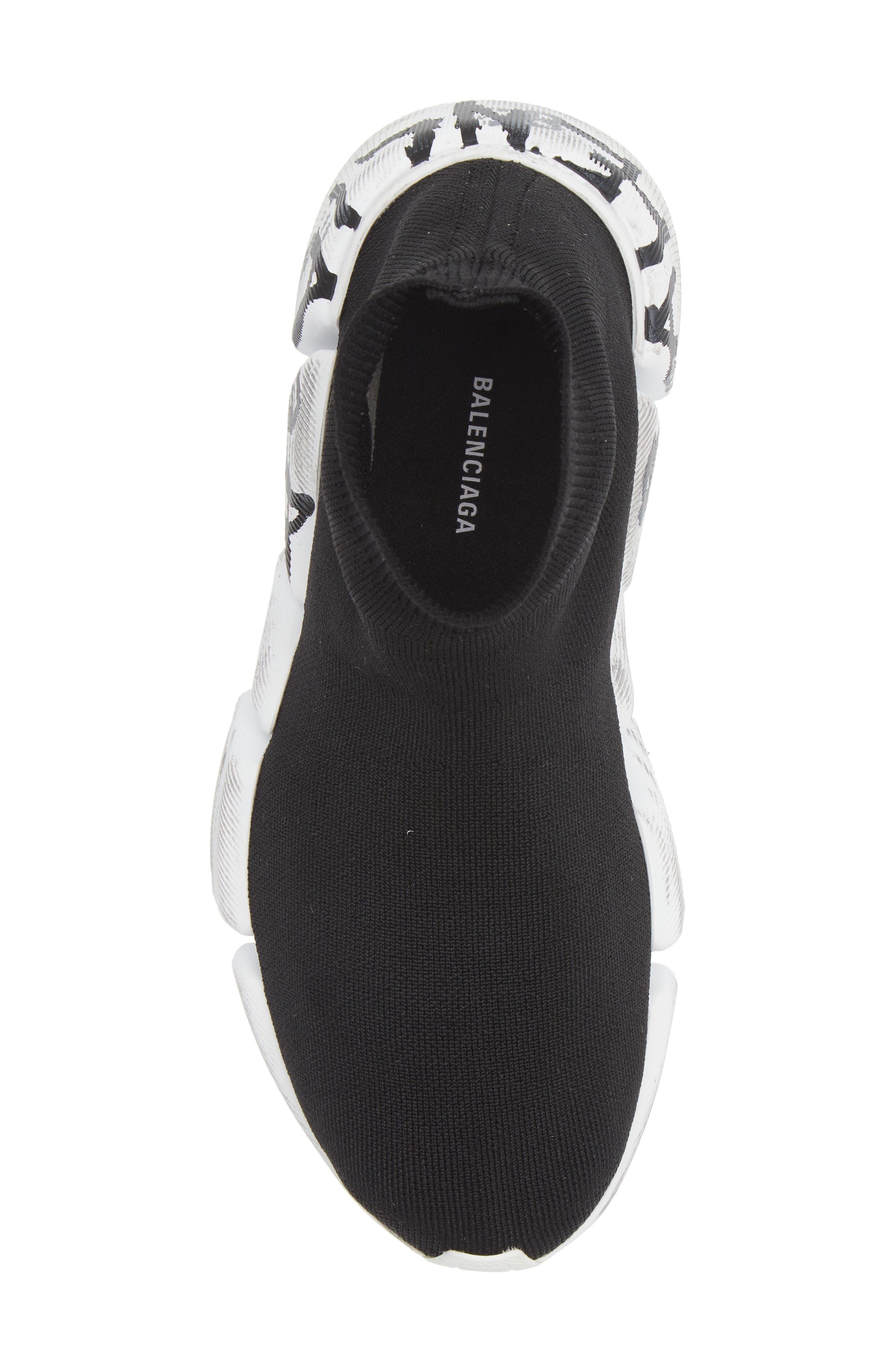 Balenciaga Speed 2.0 Graffiti Recycled Knit Sock Sneaker, Alternate, color, 