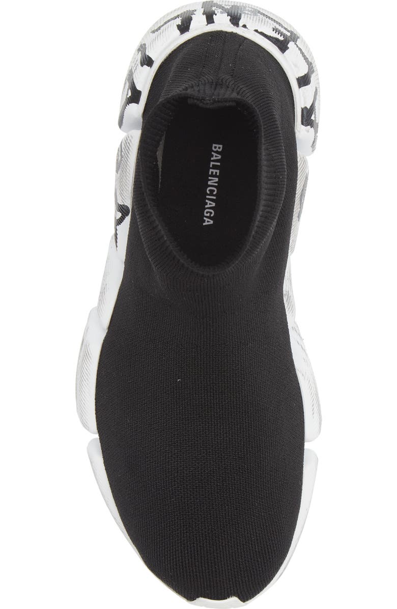 Balenciaga Speed 2.0 Graffiti Recycled Knit Sock Sneaker, Alternate, color,