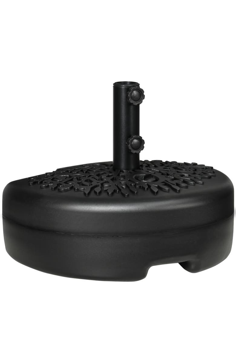 Outsunny Patio Umbrella Base, Main, color, Black