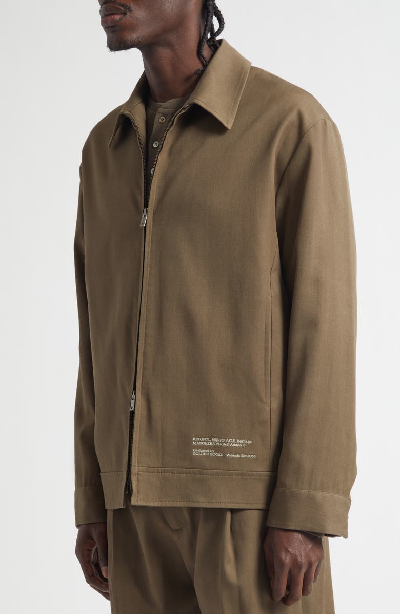 Golden Goose Journey Luther Virgin Wool Gabardine Coach's Jacket, Alternate, color, Cub