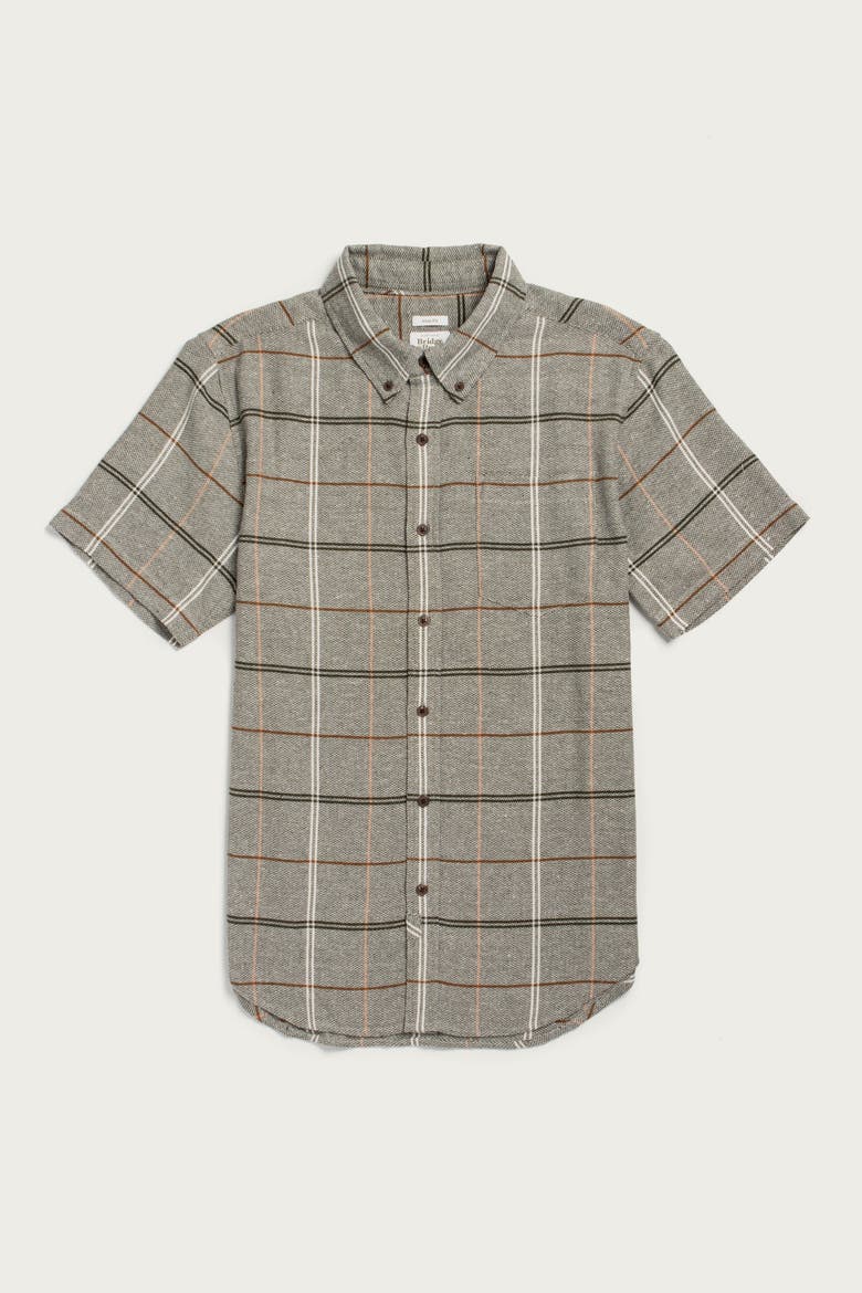 Jordan Slim Shirt, Main, color, Olive Ember Grid