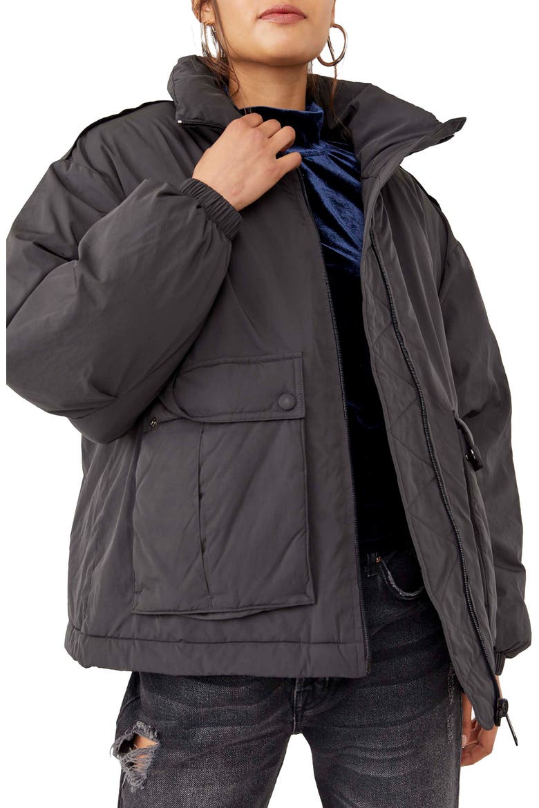 We the Free Duvet Bomber Jacket, Main, color, BLACK
