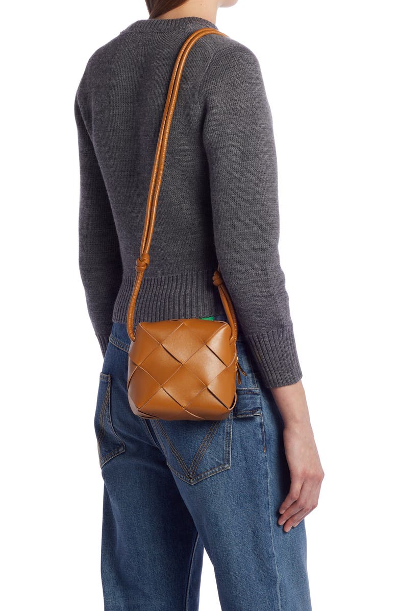 Bottega Veneta Mini Intrecciato Leather Crossbody Bag, Alternate, color,