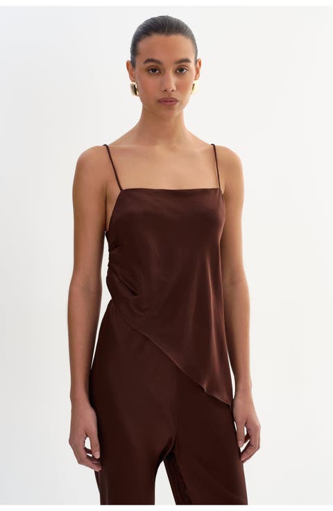Solange | Asymmetric Satin Cami