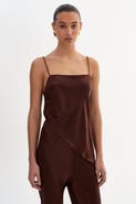 LAMARQUE Solange | Asymmetric Satin Cami