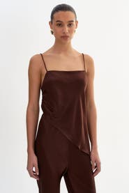 LAMARQUE Solange | Asymmetric Satin Cami