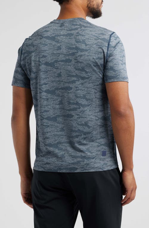 Ten Thousand Camouflage Knit Performance T-shirt In Navy