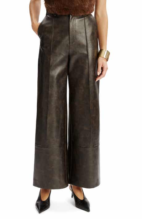 Marlowe Faux Leather Wide Leg Pants