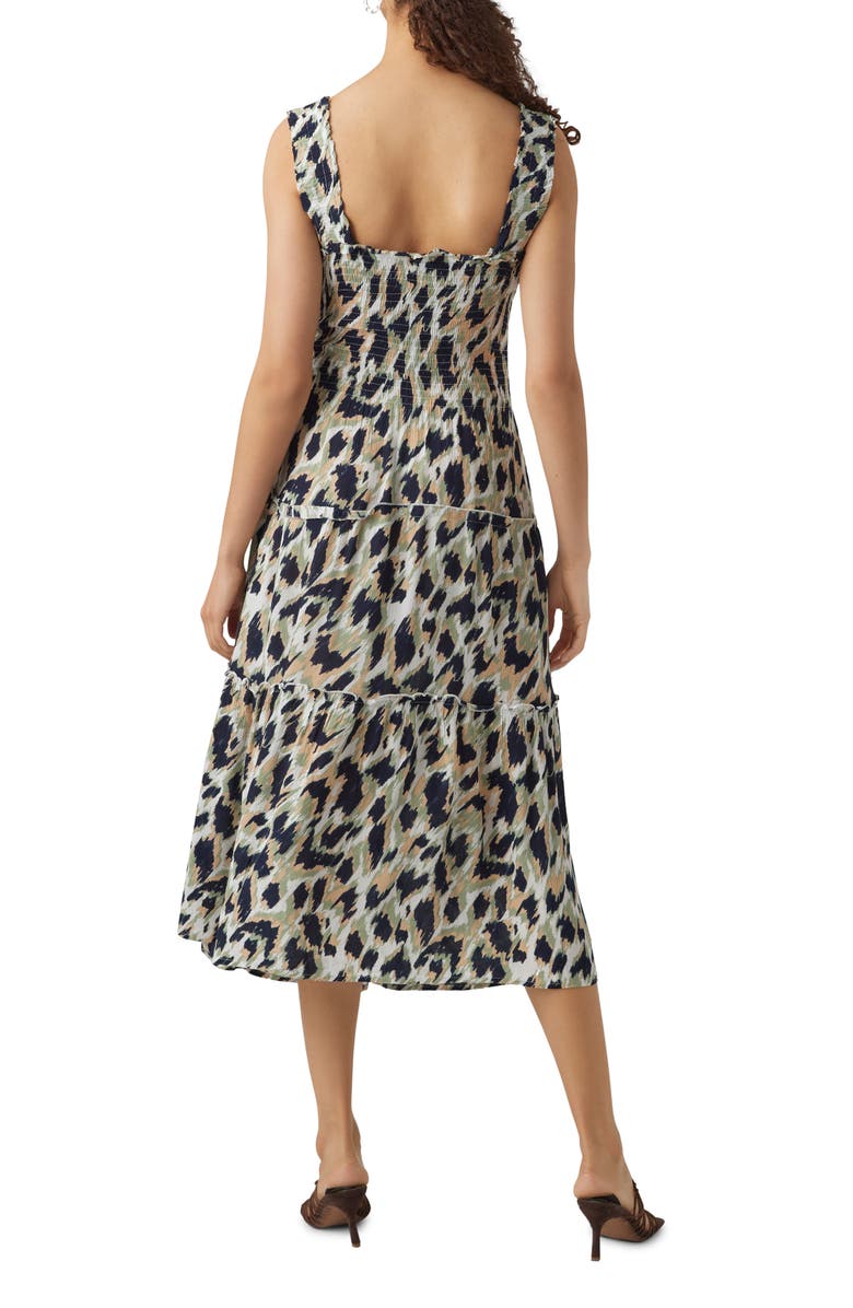 VERO MODA Menny Print Midi Dress, Alternate, color,