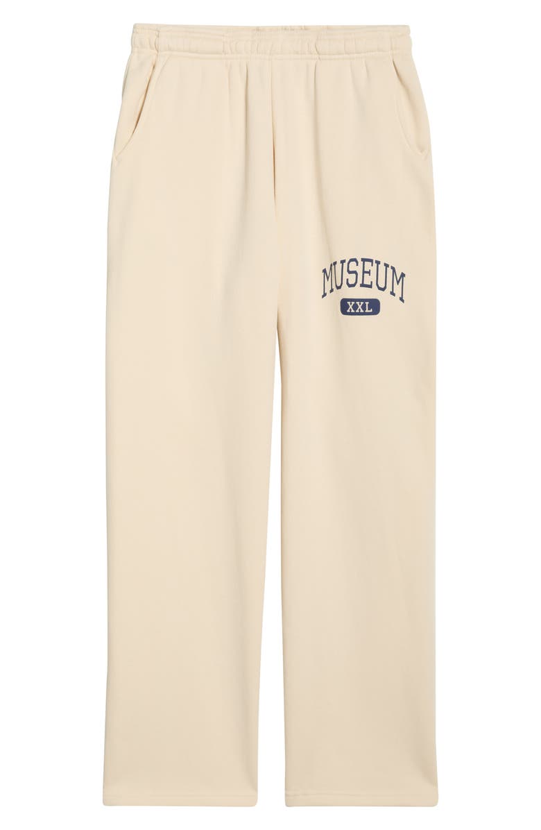Museum of Peace & Quiet Arch Logo Graphic Sweatpants, Alternate, color, Bone