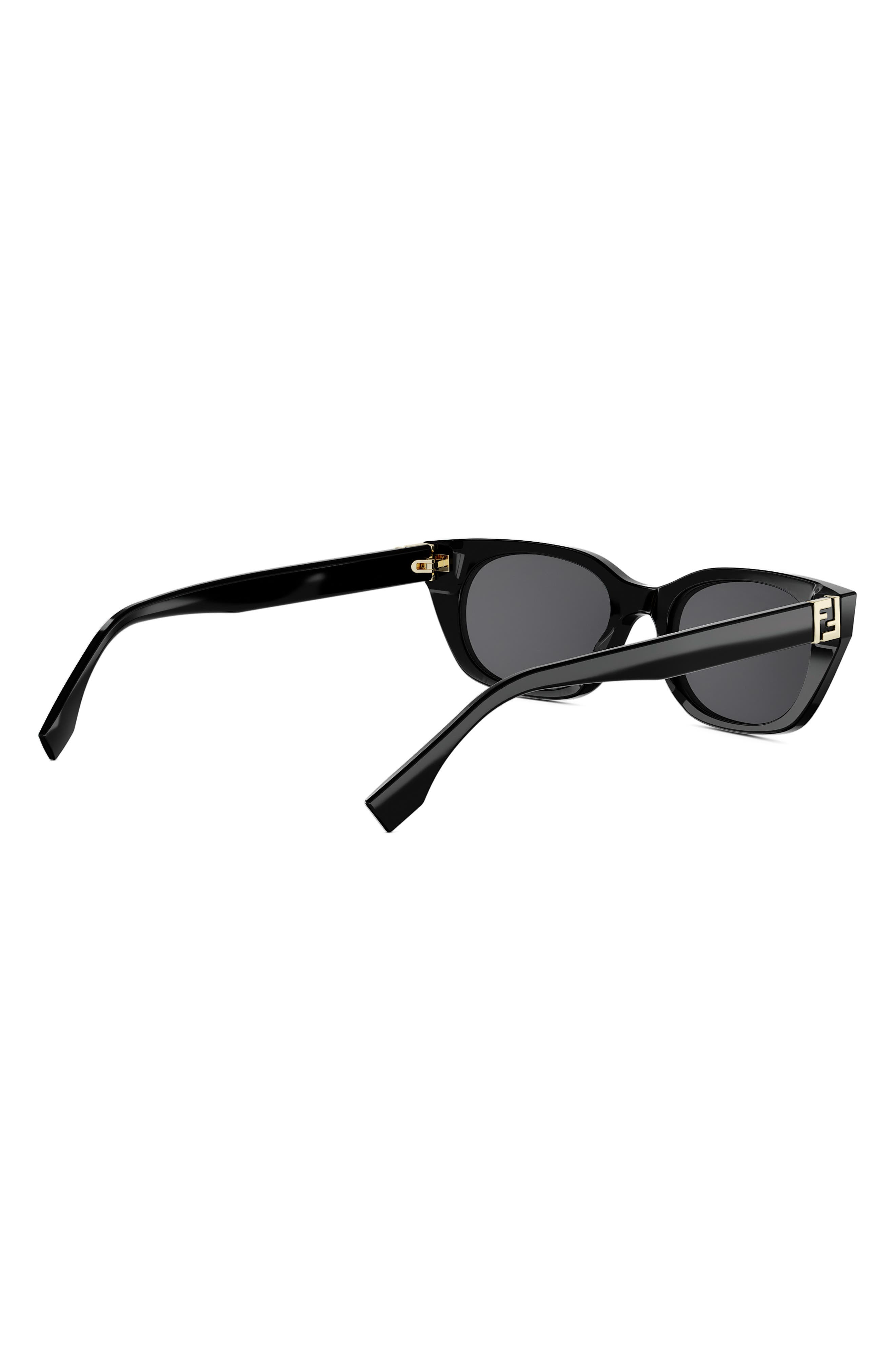 NEW FENDI women\'s signature cat eye non-polarized sunglasses in black Fendi Forever Fendi 51mm Cat Eye Sunglasses (Women) | Nordstrom main image 2