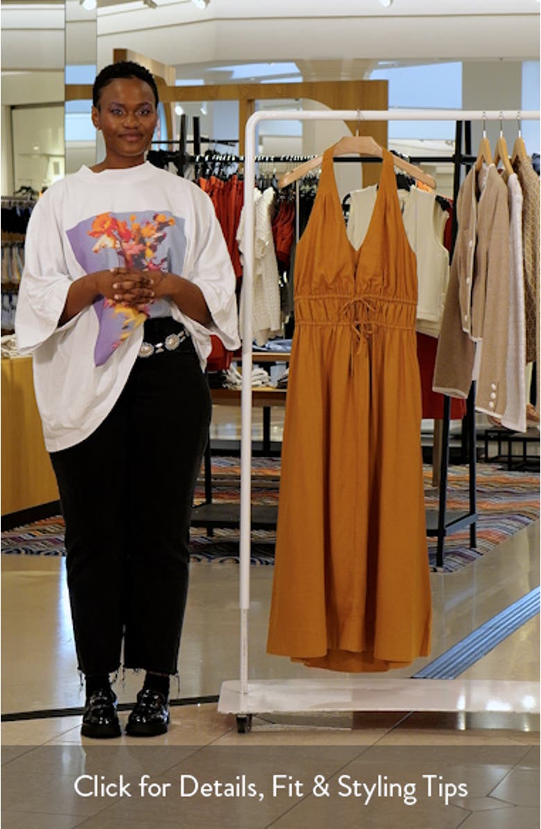 Alysha Halter Midi Dress, sales video thumbnail