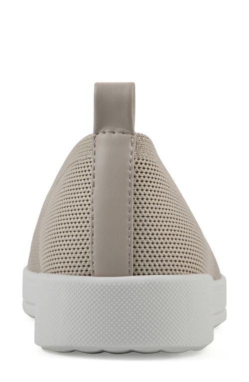 White Mountain Footwear Upright Woven Slip-on Sneaker In Taupe Fabric