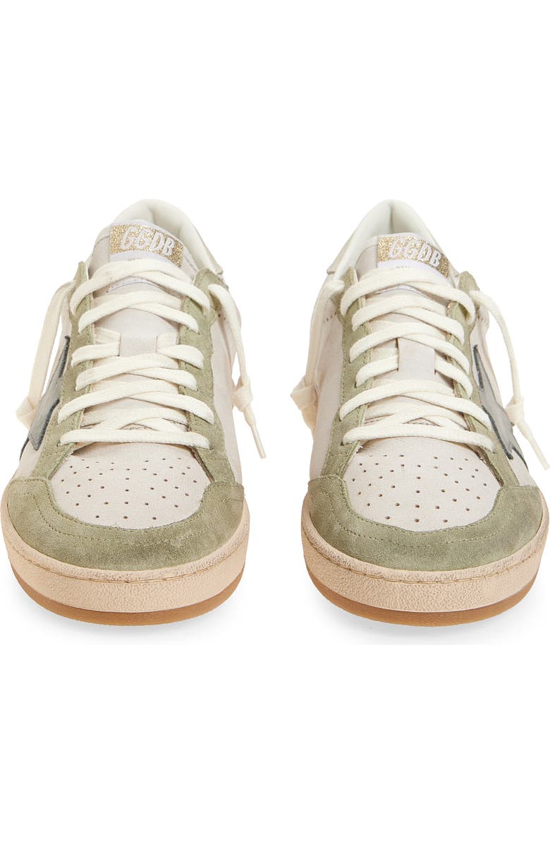 Golden Goose Ball Star Low Top Sneaker, Alternate, color, White/ Sage Green/ Blue