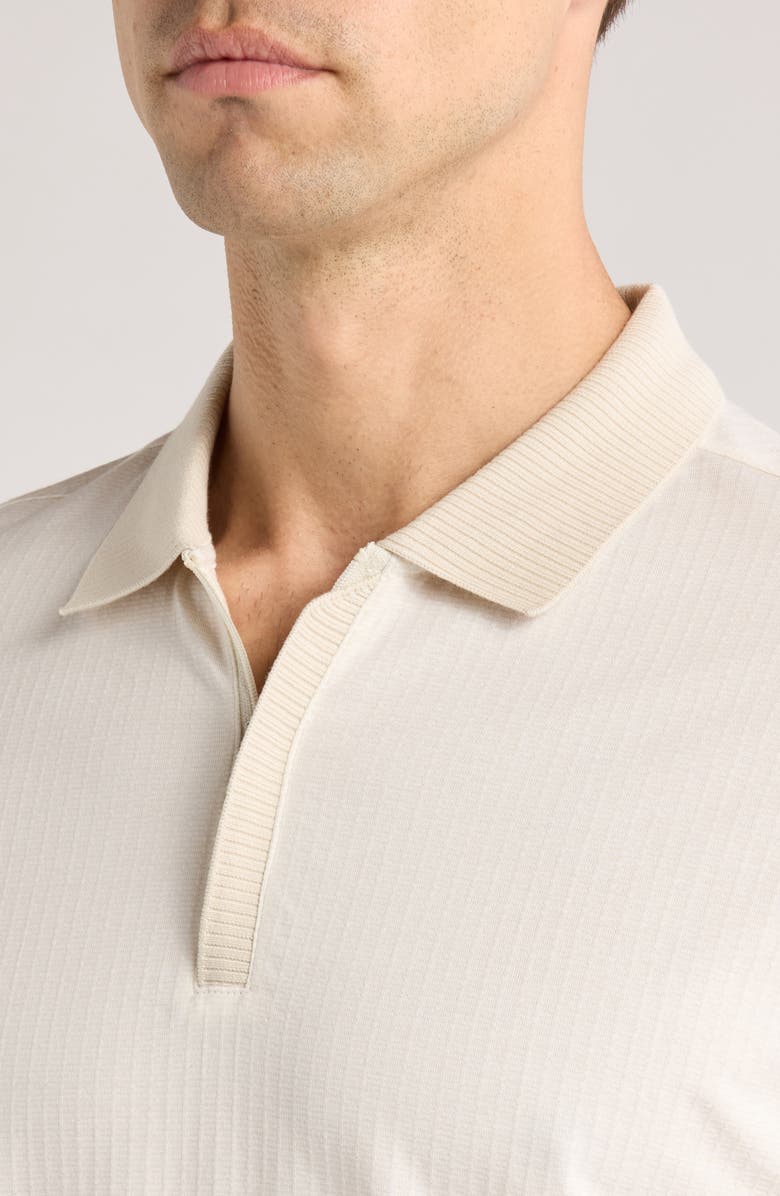 Robert Barakett Whistler Half Zip Polo, Alternate, color, White