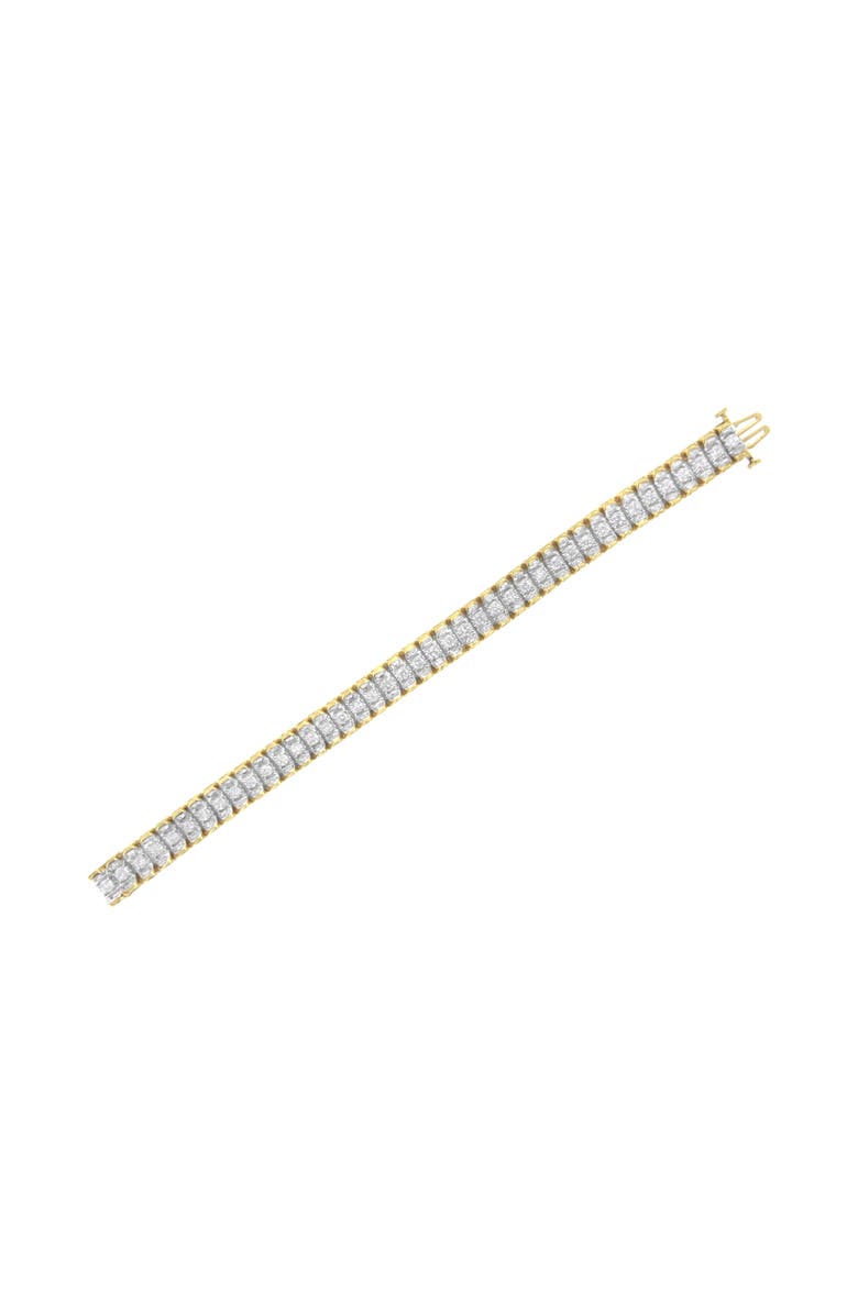 Haus of Brilliance 14K Gold 5.0 Cttw Diamond Reflective Tennis Bracelet, Alternate, color, Yellow