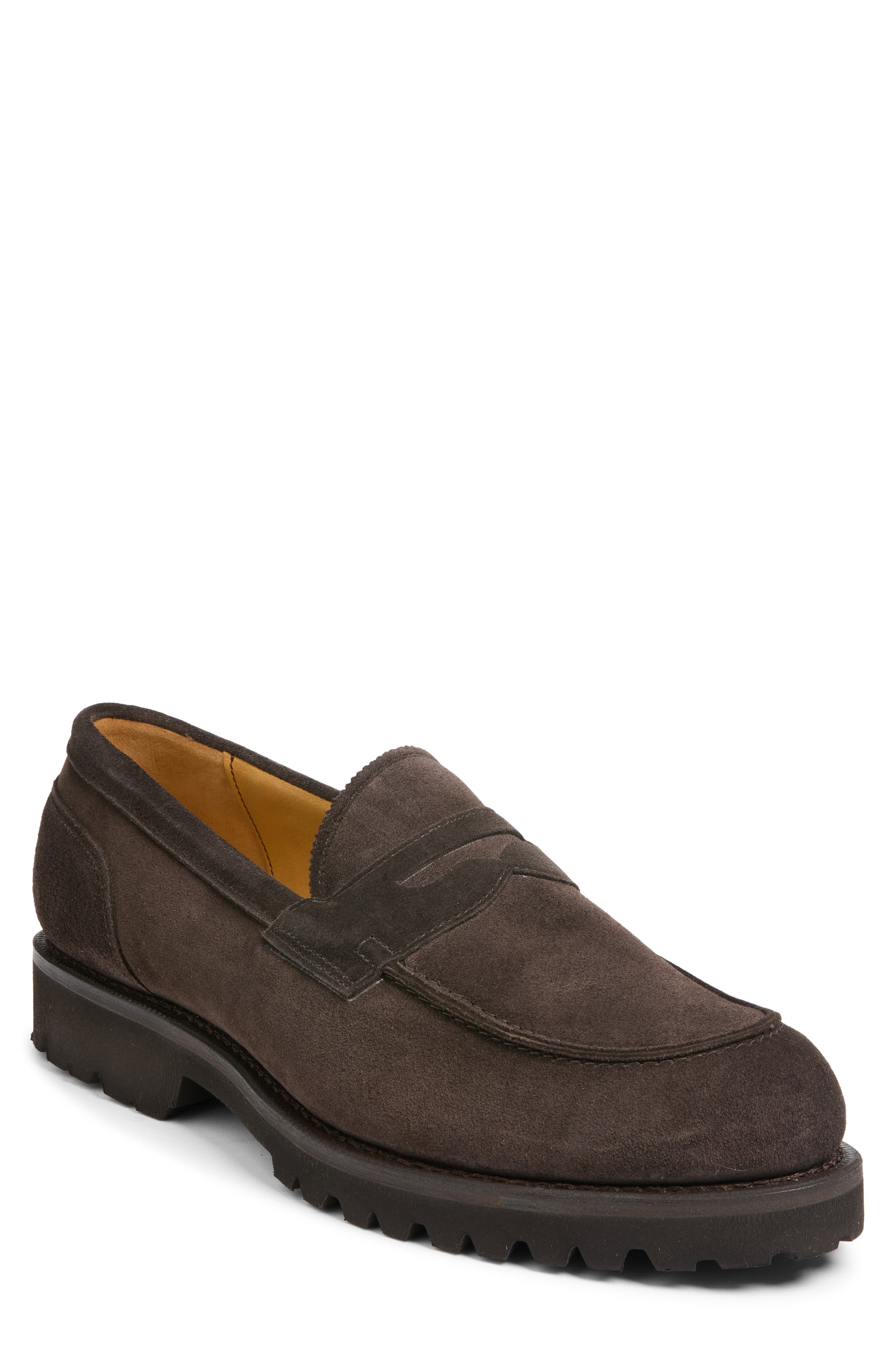 Miller Reserve Vibram Lug Penny Loafer, Main, color, BITTER CHOCOLATE