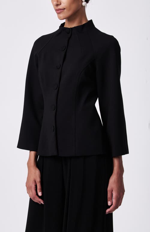 Trina Turk Woods Ponte Jacket In Black