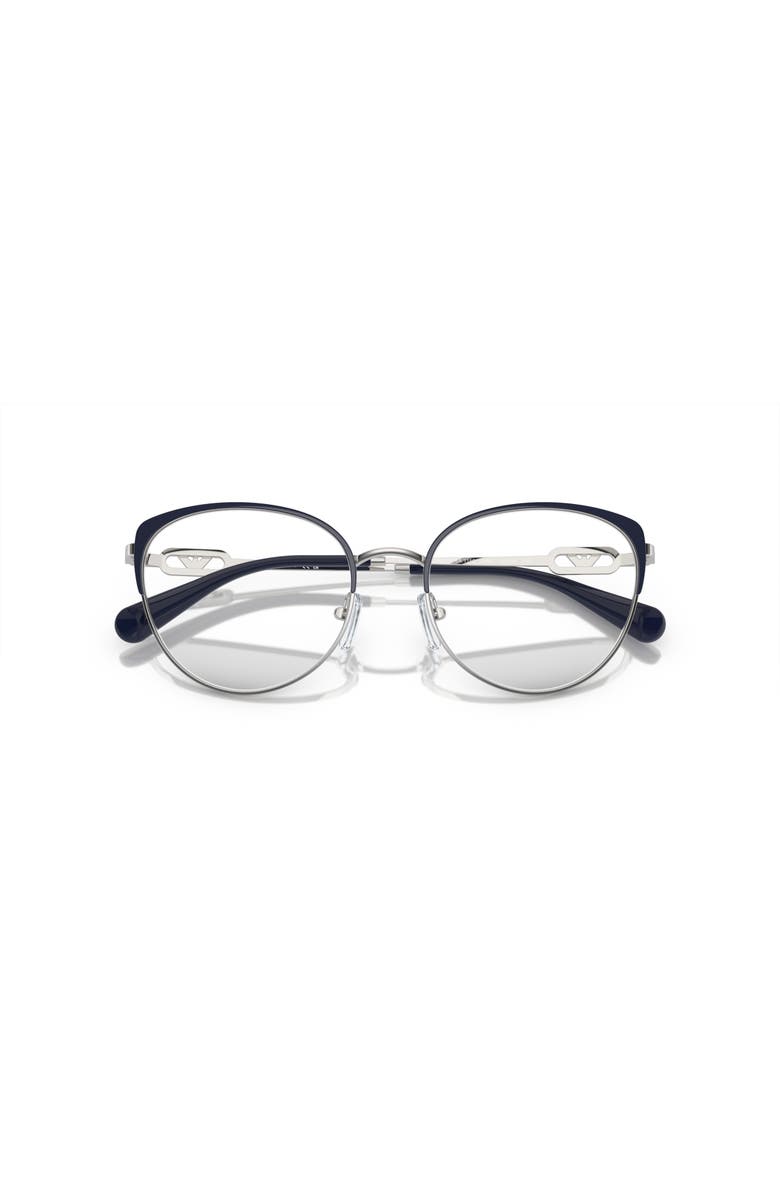 Emporio Armani 51mm Cat Eye optical glasses, Alternate, color, Blue