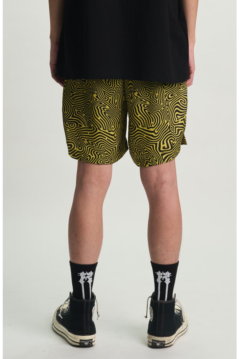 CLYDE ELASTICATED SHORT, Alternate, color, BLACK TOPOGRAPHY