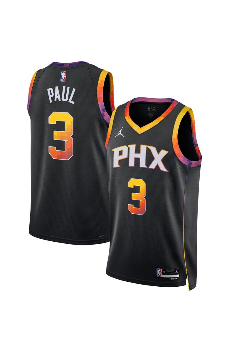 Jordan Brand Unisex Jordan Brand Chris Paul Black Phoenix Suns Swingman Jersey - Statement Edition, Main, color, 