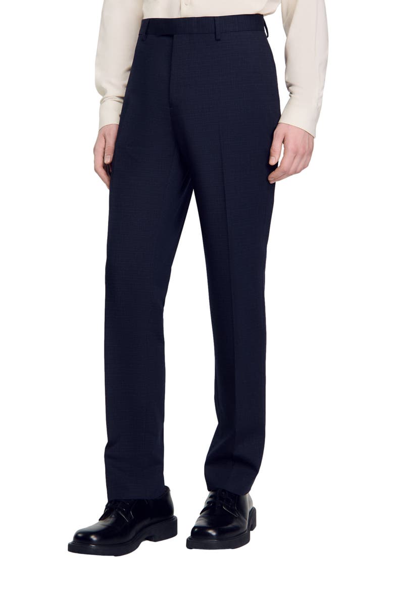 Suit trousers, Main, color, Navy blue