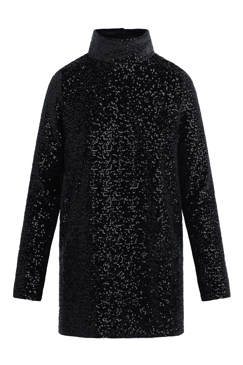 Out of Your League Sequin Minidress, Alternate, color, PARTY BLACK