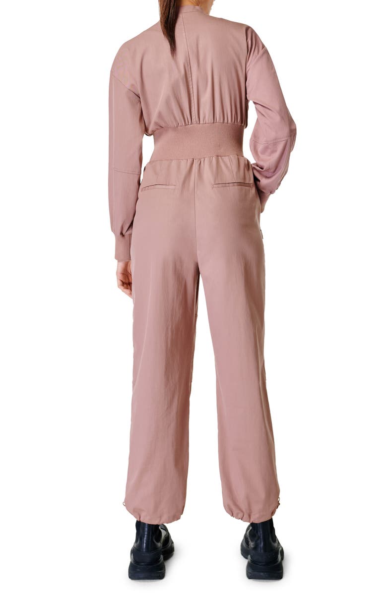 Sweaty Betty Refine Rib Jumpsuit, Alternate, color, 