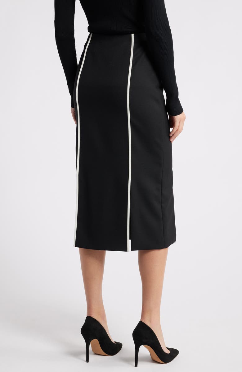 BOSS Voltara Wool Blend Pencil Skirt, Alternate, color, Black