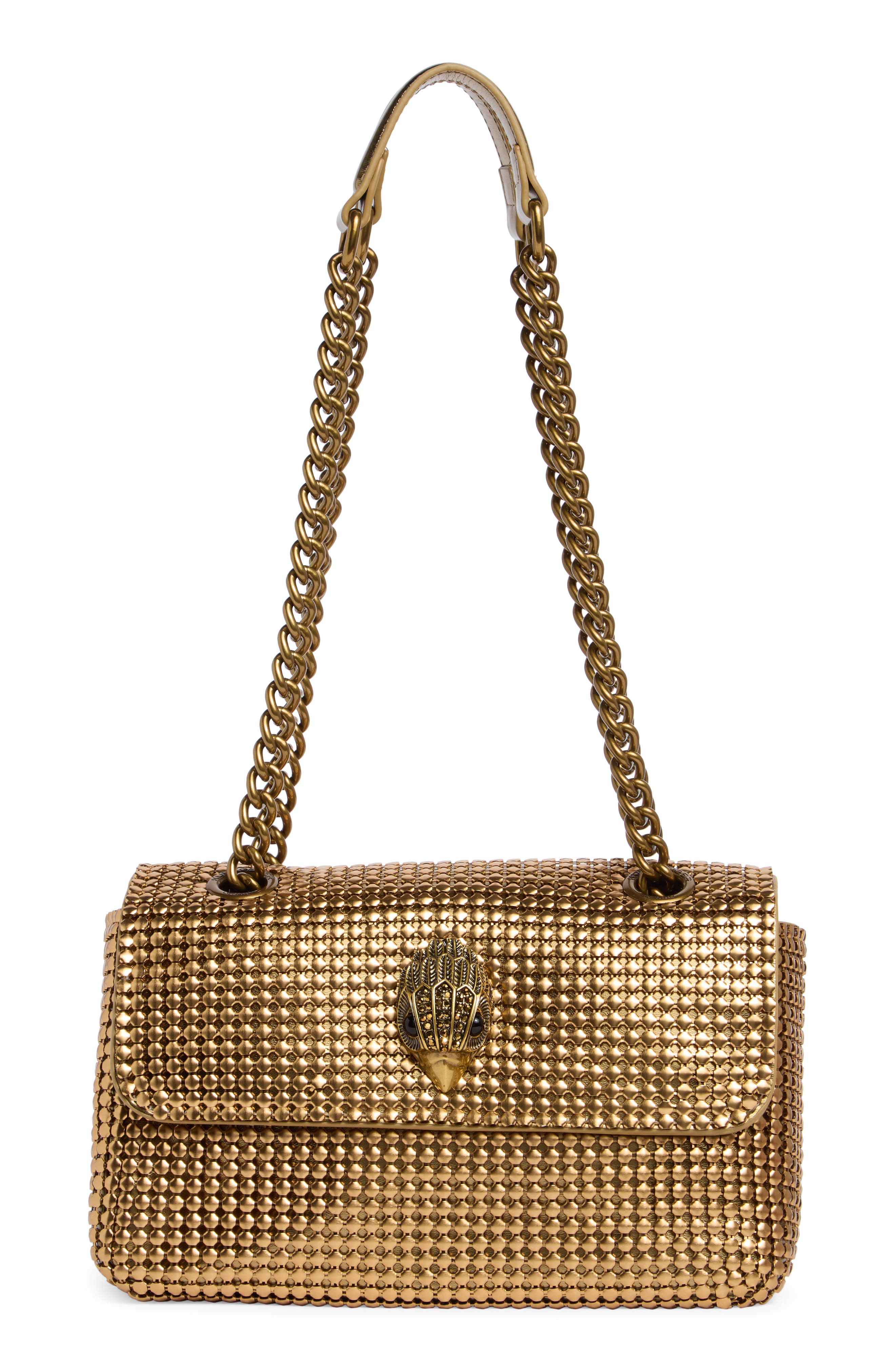 Kurt Geiger London Small Party Shoulder Bag, Main, color, Bronze