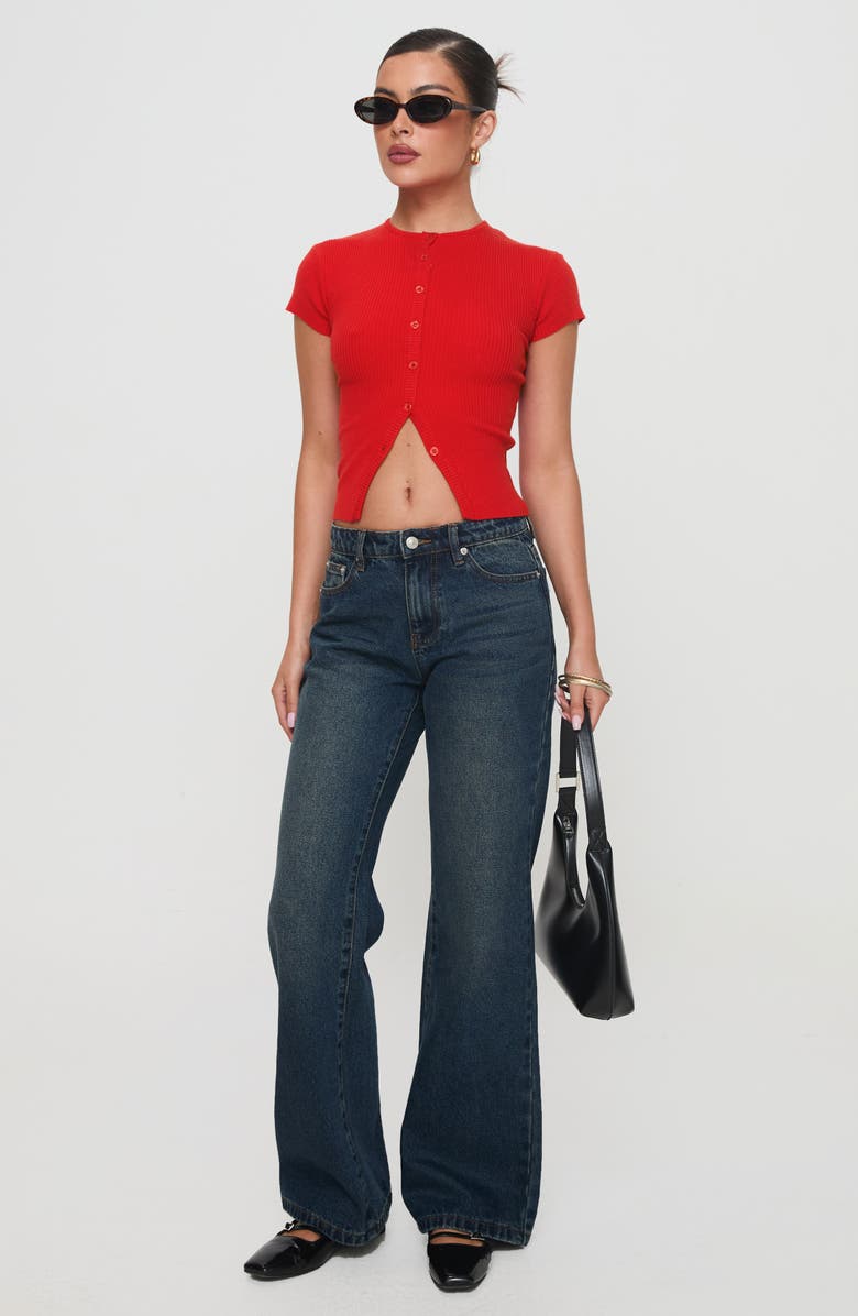 Princess Polly Cybele Low Rise Straight Leg Jeans, Alternate, color, 