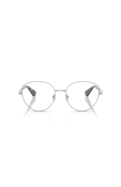 Burberry 53mm Phantos Optical Glasses In Metallic