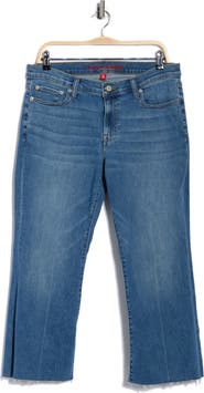 Lucky Brand Sweet Raw Hem Kick Crop Flare Leg Jeans