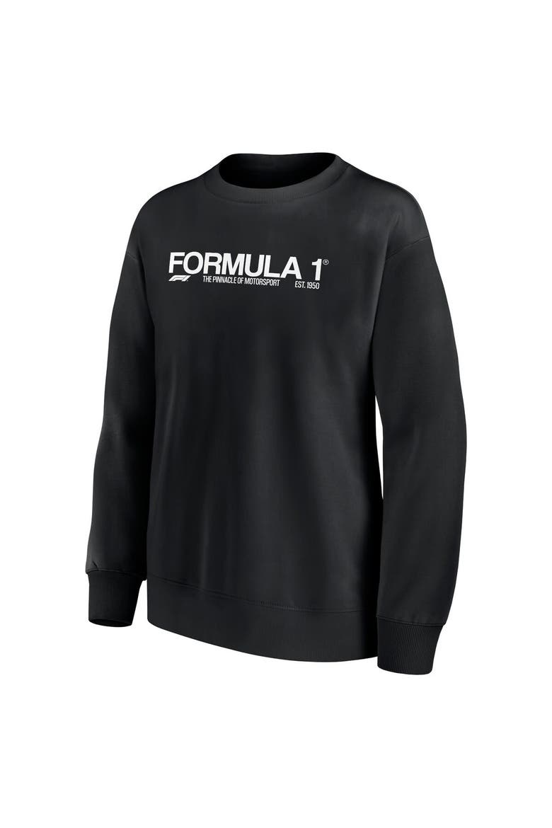 Women's Fanatics Branded Black Formula 1 Merchandise End Credits Fleece Pullover Sweatshirt, Alternate, color, Black