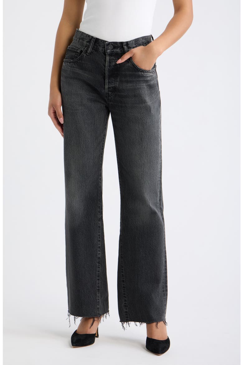 Remake Flare Jeans, Main, color, LIGHT BLACK