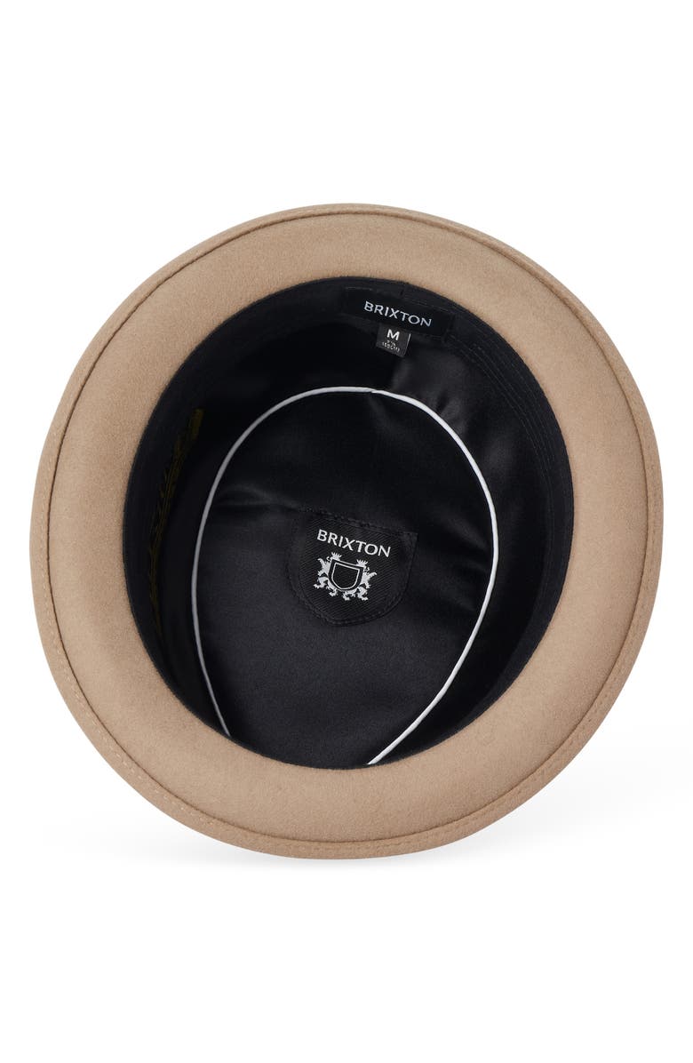 Brixton Stout Felted Wool Pork Pie Hat, Alternate, color, 