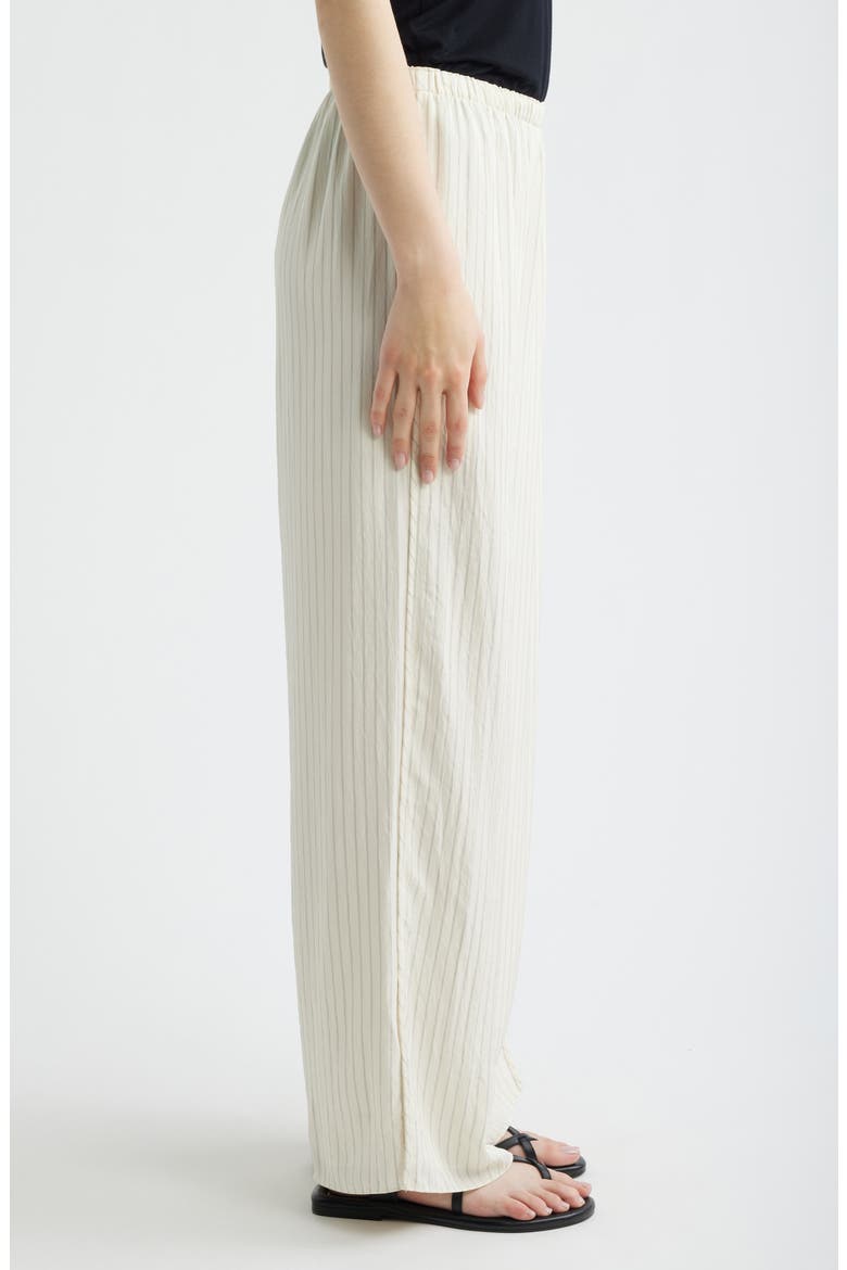 Slit Hem Wide Leg Pants, Alternate, color, RICE MULTI