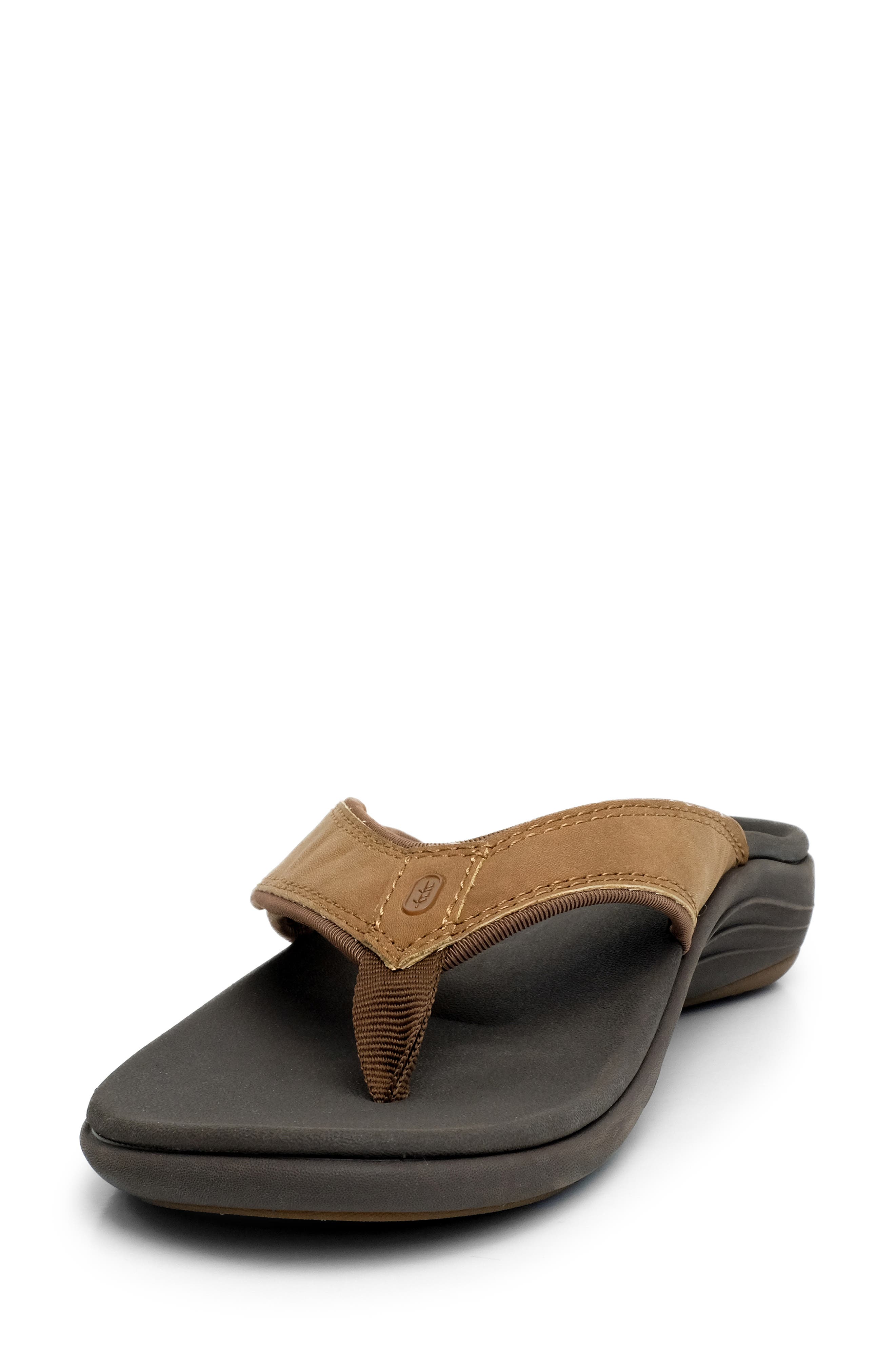 Yumi Water Resistant Flip Flop, Alternate, color, BROWN