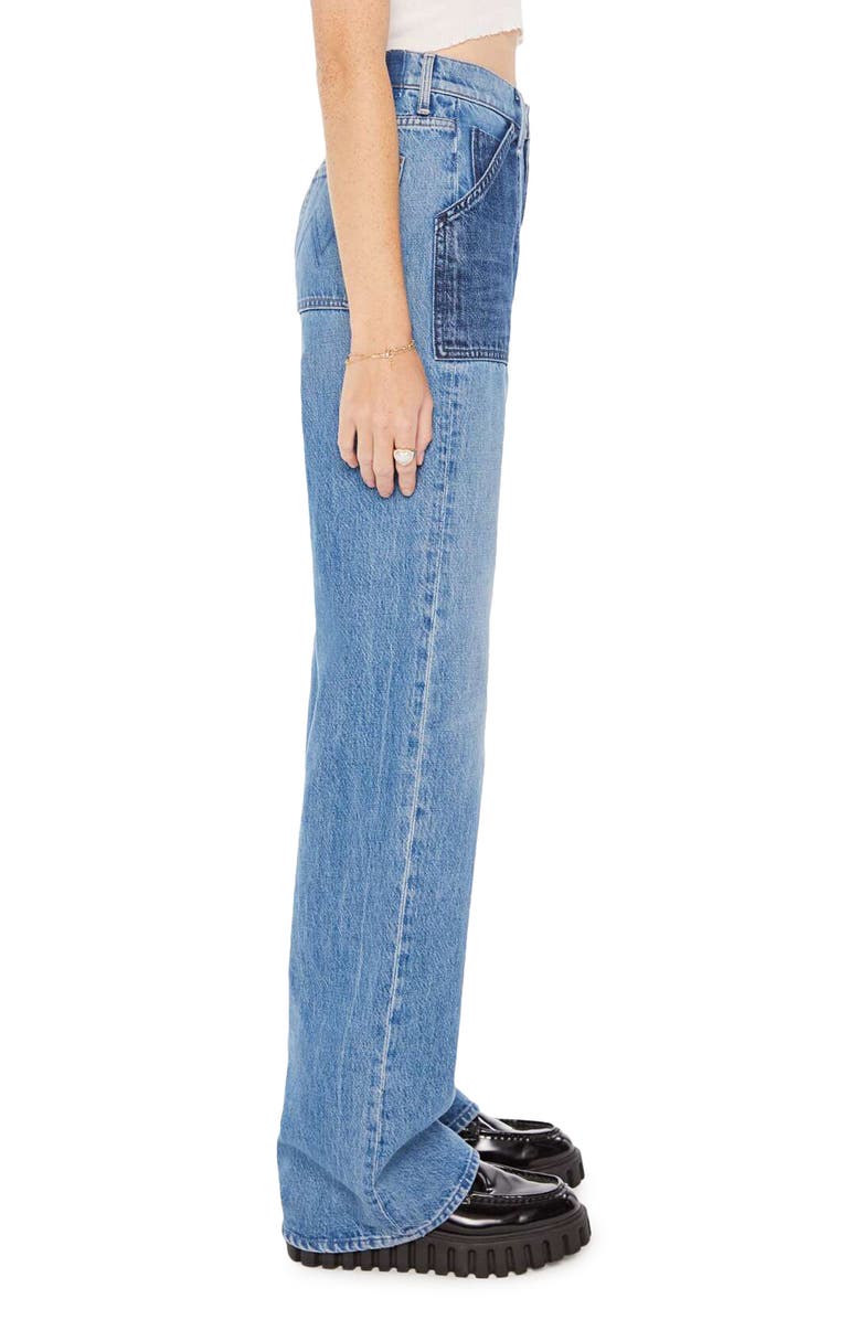 MOTHER The Patch Maven High Waist Wide Leg Jeans, Alternate, color,
