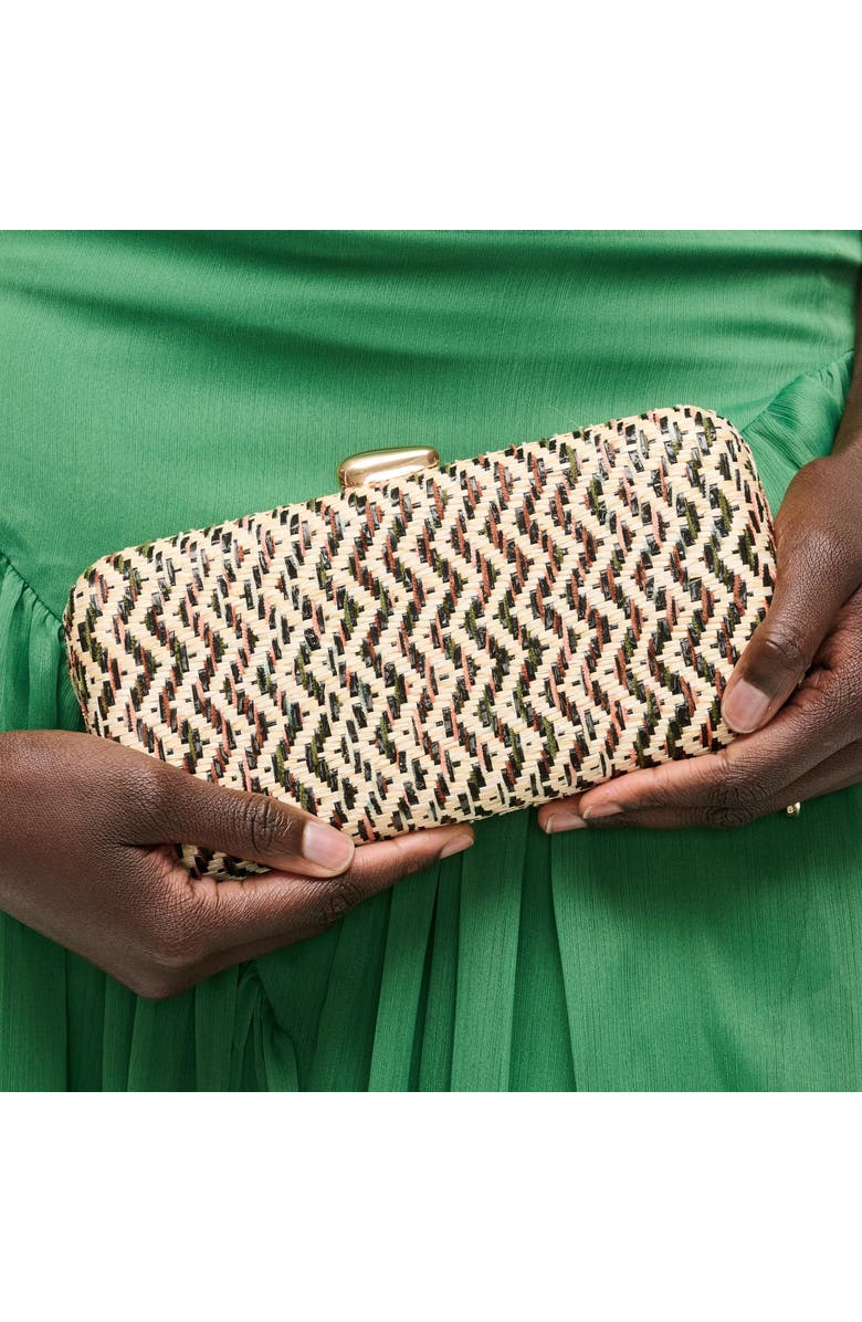 URBAN EXPRESSIONS HANDBAGS Valentina Evening Bag, Main, color, Green Multi