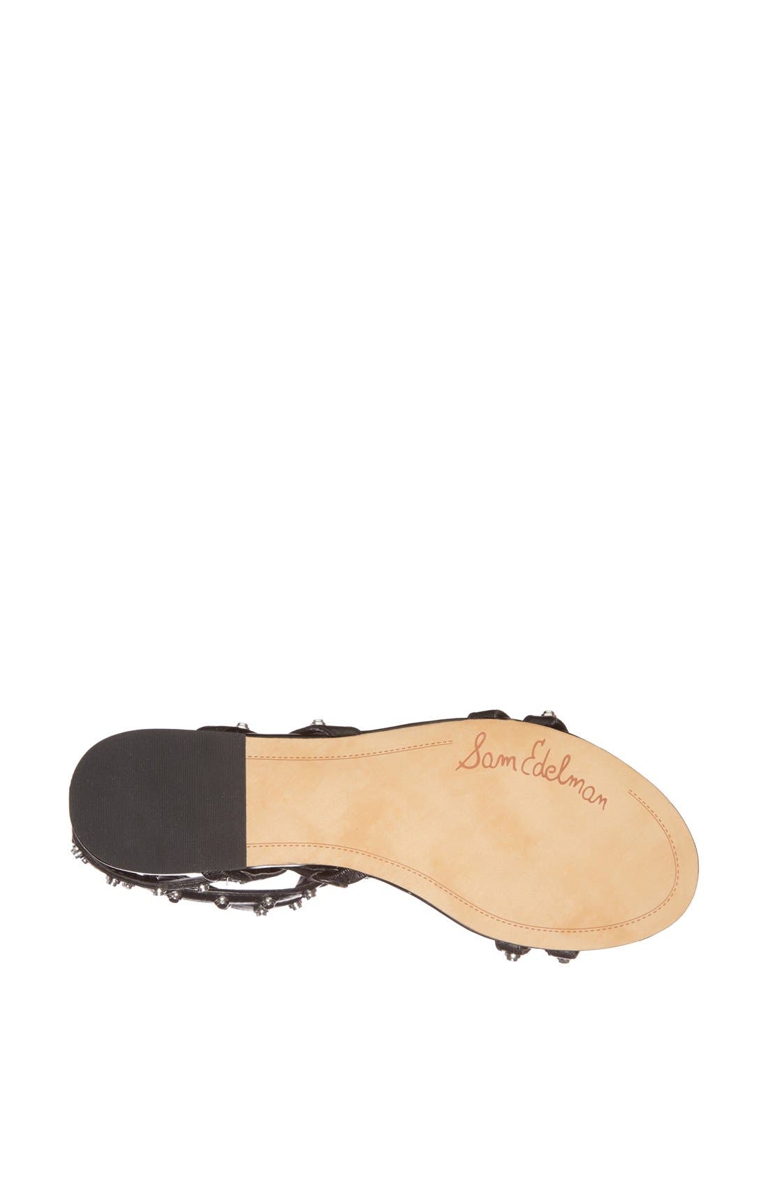 'Berkeley' Sandal (Nordstrom Exclusive), Alternate, color, BLACK LEATHER
