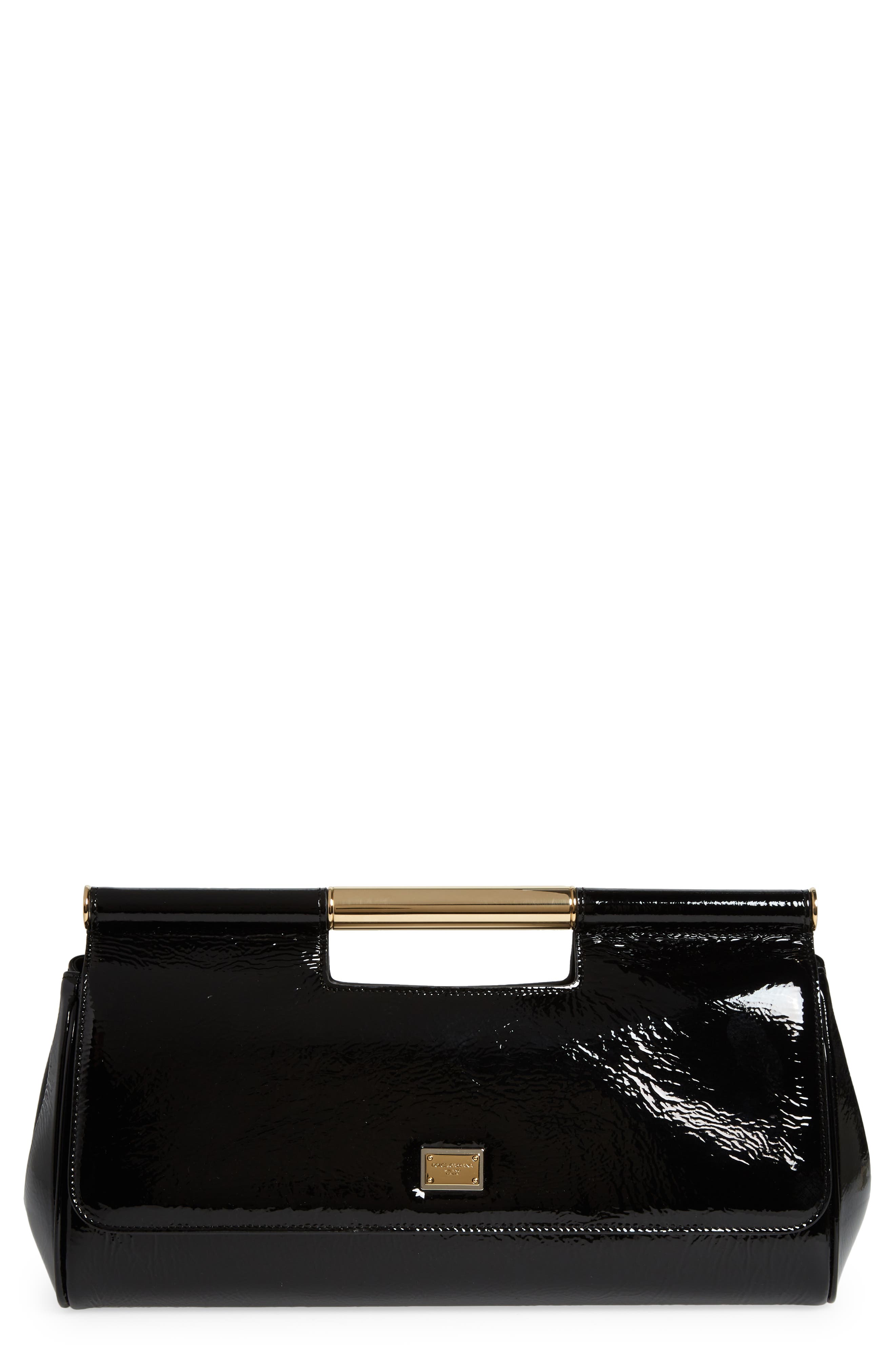 Dolce&Gabbana Large Sicily Clutch Handbag, Main, color, 