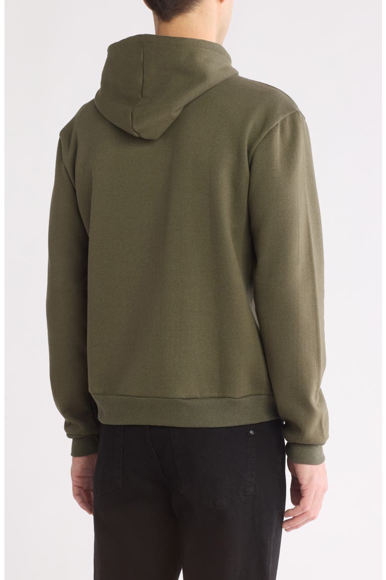 Abstract Fleece Graphic Hoodie, Alternate, color, OLIVE