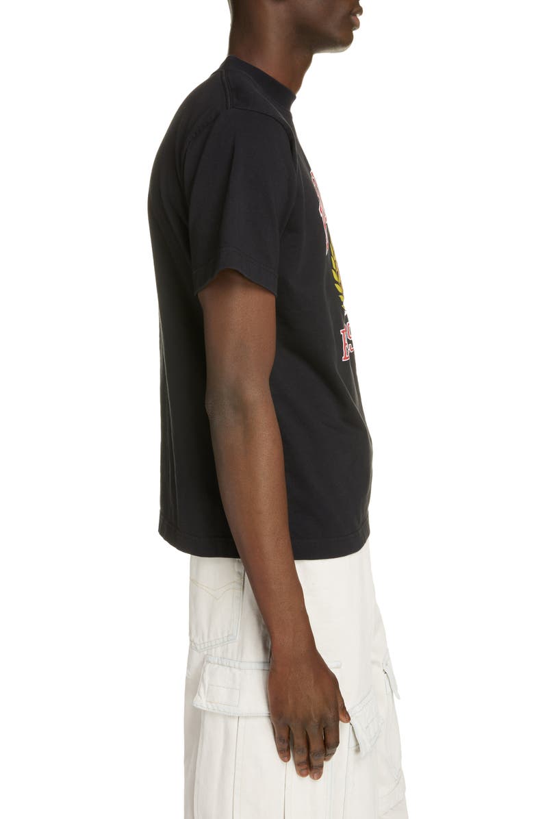 Balenciaga Small Fit College Graphic Tee, Alternate, color, 