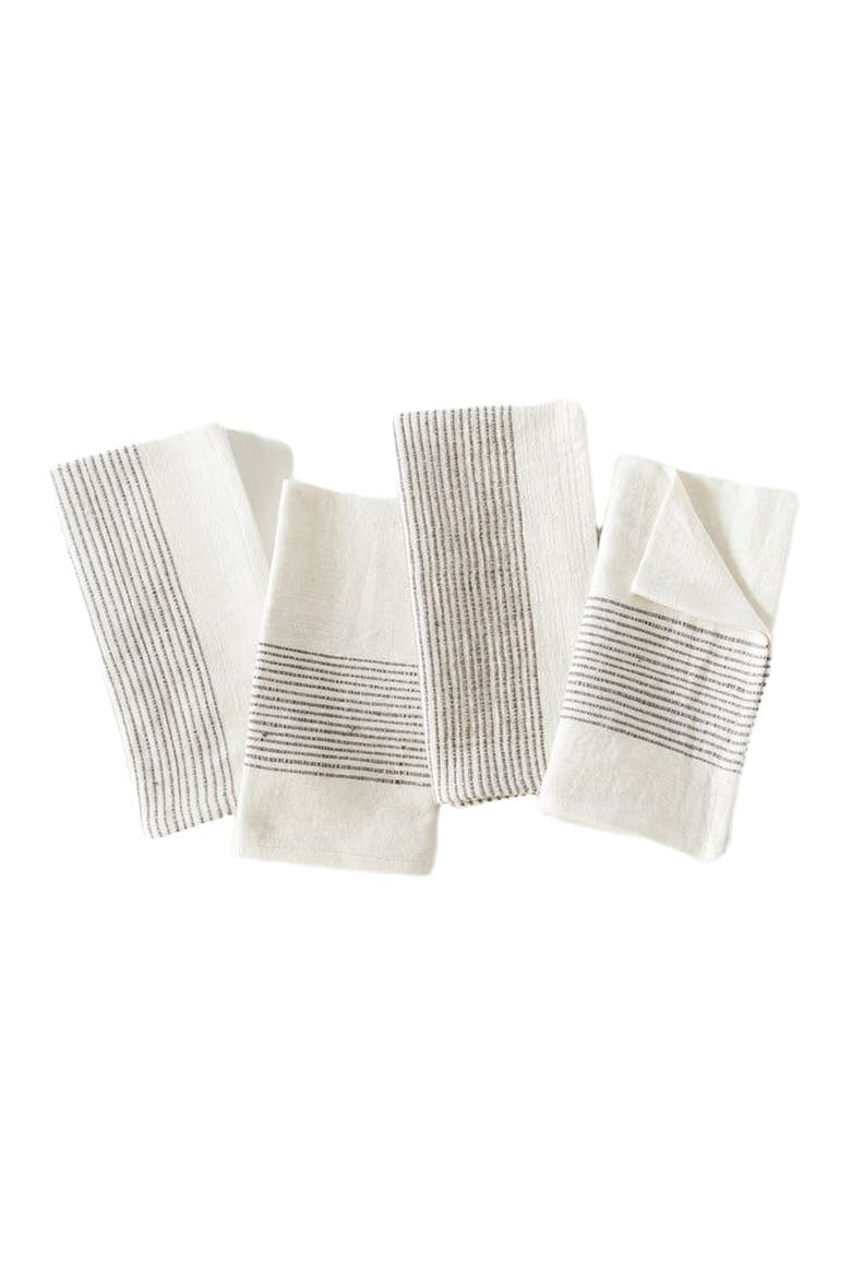 Riviera Cotton Napkins - Set of 4, Alternate, color, Grey