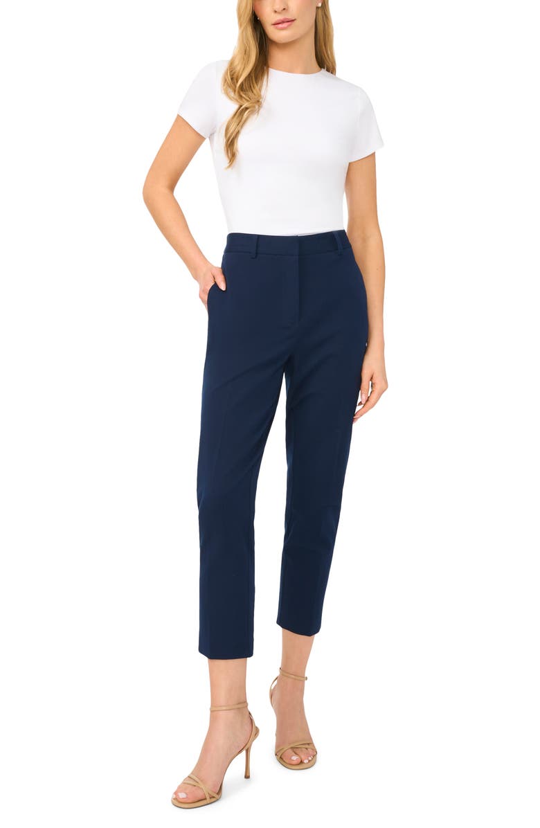 Halogen<sup>®</sup> High Waist Crop Tapered Pants, Alternate, color, Classic Navy