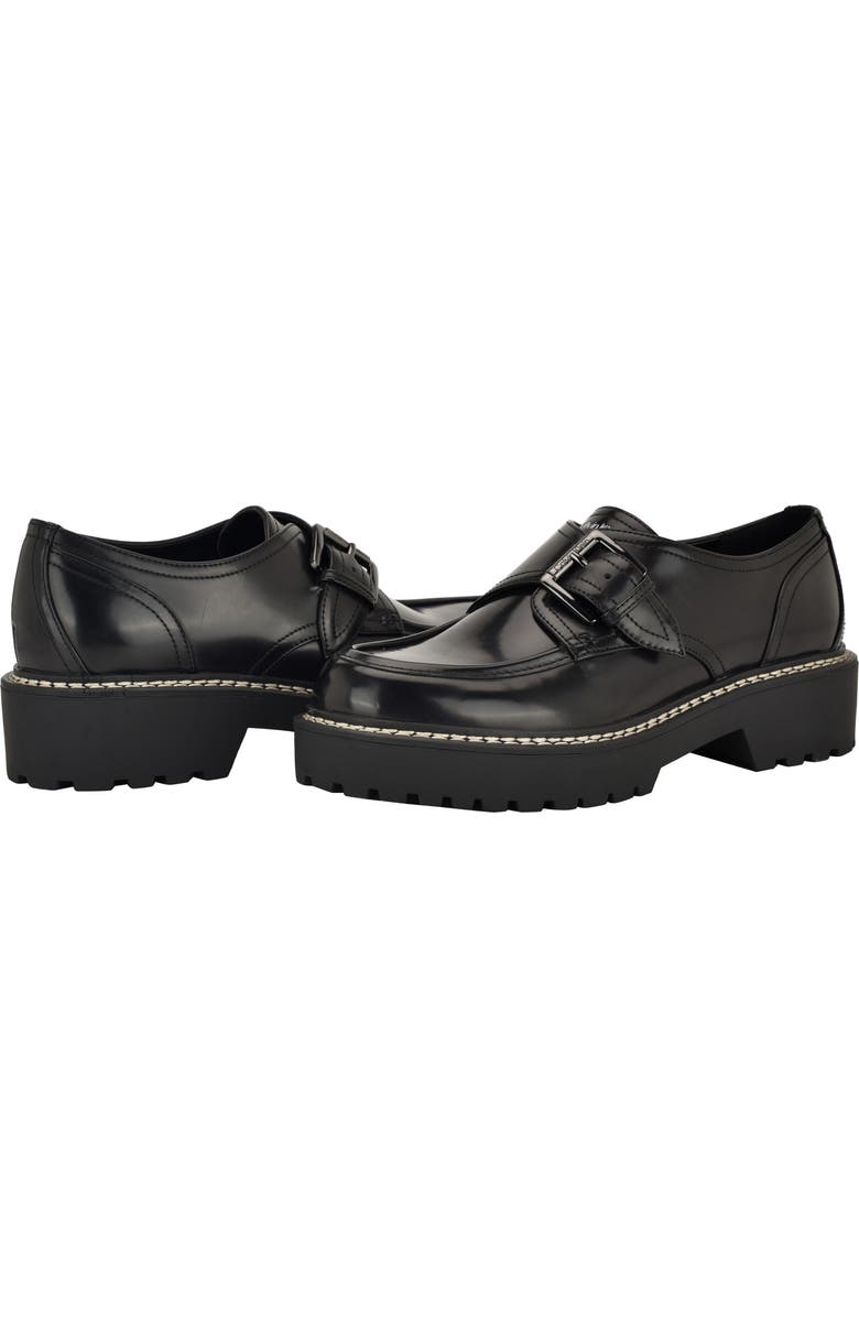 Calvin Klein Saundee Monk Strap Shoe, Alternate, color, Black