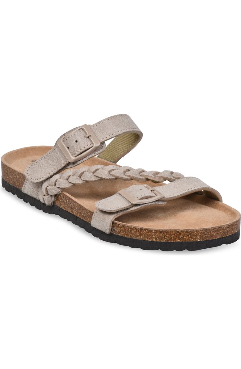 GAAHUU Braided Slide Sandal, Main, color, Tan